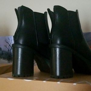 JustFab Lug Sole Ankle Boots